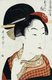 Japan: 'Four Busts of Dramatic Heroines: Portrait of Osan', Kitagawa Utamaro (1753-1806)